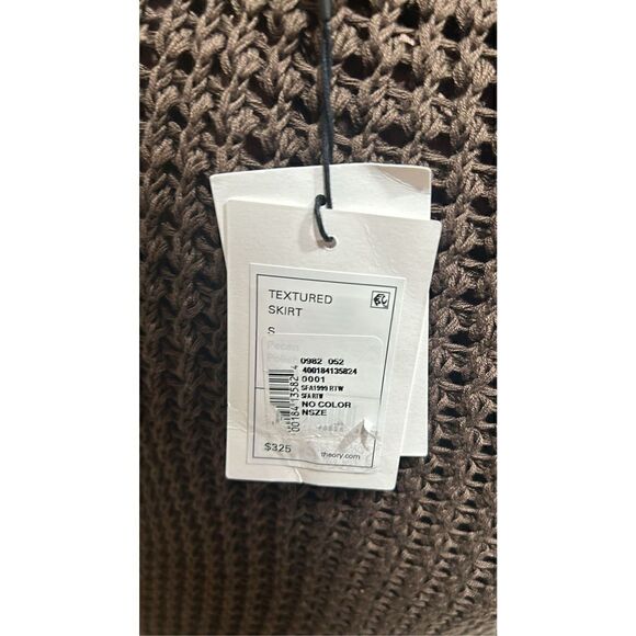 Theory Brown Knit Pima Cotton Skirt Size Small - Picture 11 of 12